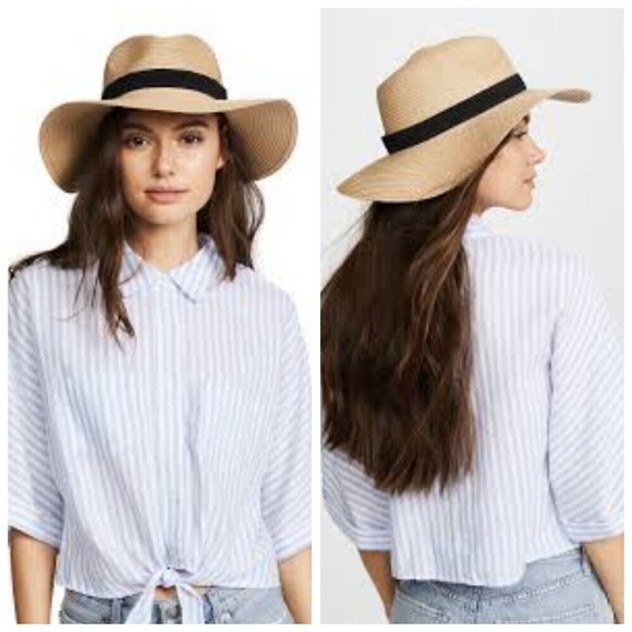 Madewell Accessories - Madewell Women's Packable Braided Straw Hat Antique Cream Size S/M MD832